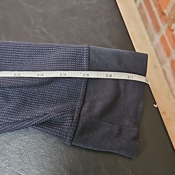 Outdoor Voices Black Waffle Knit Thermal Long Sleeve Tee XL - Picture 9 of 9